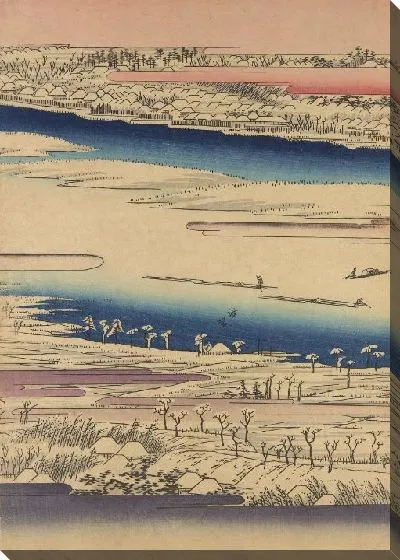 Картина Сумида (Toto Meisho Sumida Gawa Zenzu Setchu no Kei)