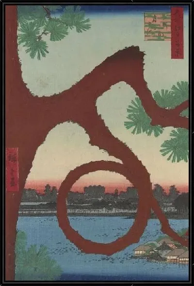 Картина Тсуки (Meisho Edo Hyakkei - Ueno Sannai Tsuki no Matsu)