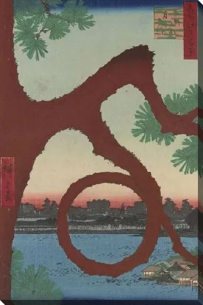 Картина Тсуки (Meisho Edo Hyakkei - Ueno Sannai Tsuki no Matsu)