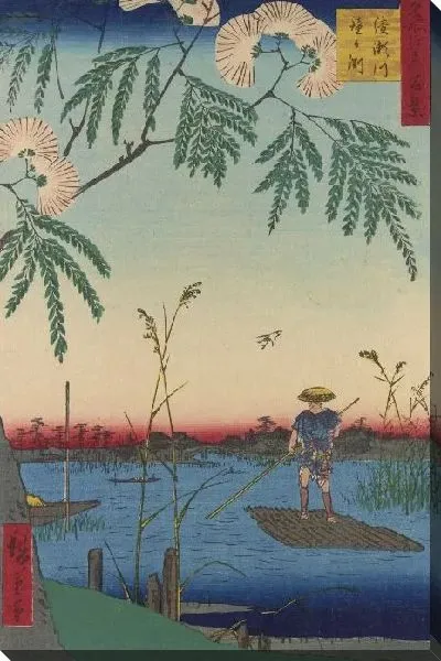 Картина Аясевага (Meisho Edo Hyakkei - Ayasegawa, etc.)