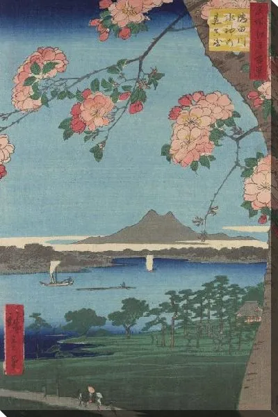 Картина Мори (Meisho Edo Hyakkei - Sumidagawa Suishin no Mori)