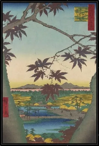 Картина Манма (Meisho Edo Hyakkei - Manma no Momiji)