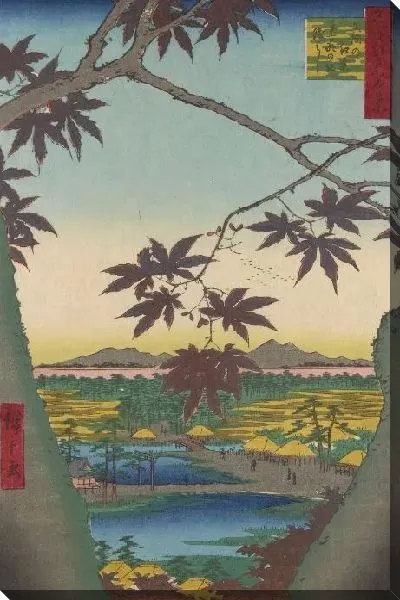 Картина Манма (Meisho Edo Hyakkei - Manma no Momiji)