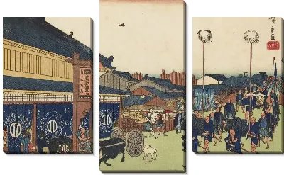 Картина Йотсуйа (Yotsuya, from the series, Famous Places of Edo)
