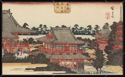 Картина Тото Мейшо (Asakusa Kinryuzan, from the series, Toto meisho)