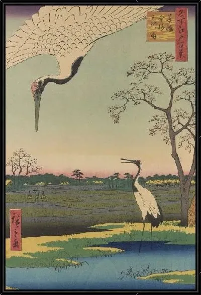 Картина Минова Консуги (Meisho Edo Hyakkei - Minowa Konsugi Mikawajima)