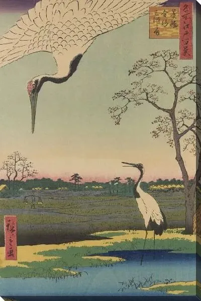 Картина Минова Консуги (Meisho Edo Hyakkei - Minowa Konsugi Mikawajima)