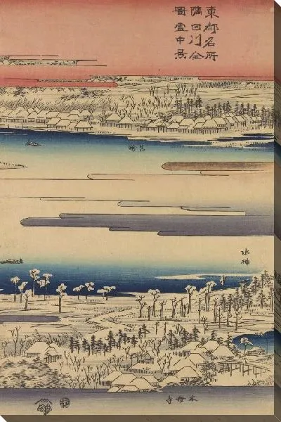 Картина Сумида (Toto Meisho Sumida Gawa Zenzu Setchu no Kei)