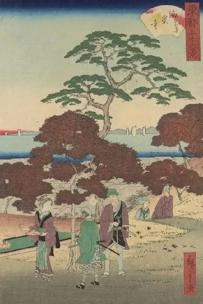Картина Тото Санджуроке (Toto Sanjurokkei-Kairakuji Momiji)