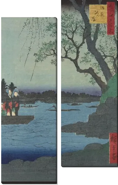 Картина Умаягаши (Meisho Edo Hyakkei-On Umayagashi)