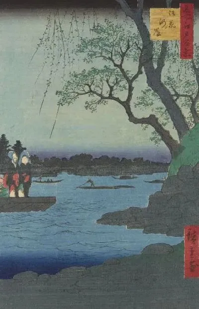 Картина Умаягаши (Meisho Edo Hyakkei-On Umayagashi)
