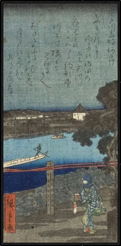 Картина Актеры Савамура (1861) (Bamba; The Actor Sawamura Tanosuke III as the Apprentice (Detchi) Chôkichi)