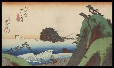Картина Хонтё Мейшо (Honcho Meisho-Soshu Shichiri-G-Hama)