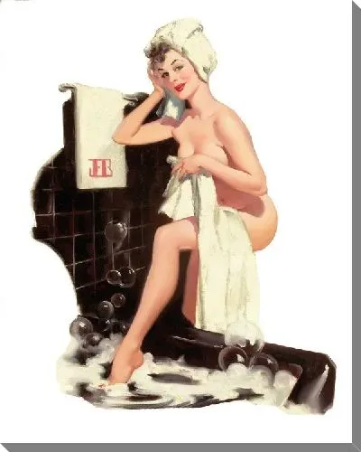 Картина маслом Девушка в ваной