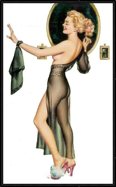 Картина Девушка любуется кольцом на руке
