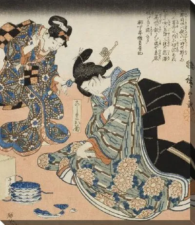 Картина Минамото не Сигеюки (1845-1849) (Minamoto no Shigeyuki)
