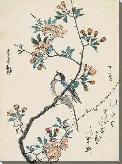 Картина Арония и горный воробей (1797-1858) (Aronia and mountain sparrow)