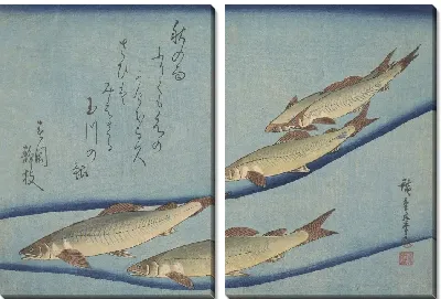 Форель (1832-1833) (Trout (ai) with inscription)