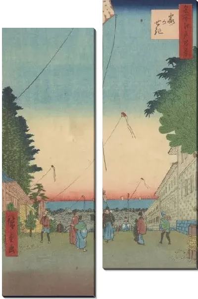 Картина Касумигасеки (Kasumigaseki, from the series, One Hundred Famous Views of Edo)