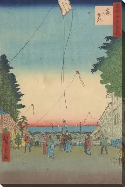 Картина Касумигасеки (Kasumigaseki, from the series, One Hundred Famous Views of Edo)