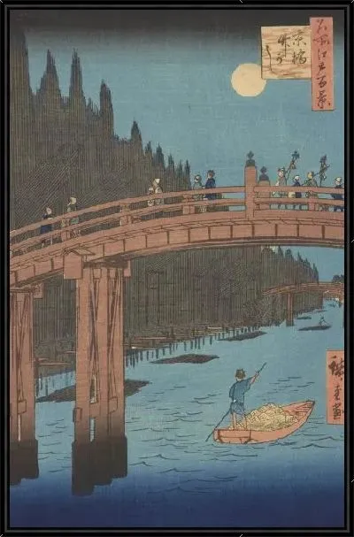 Картина Такахаши (Kyobashi Takegashi, from the series, One Hundred Famous Views of Edo)