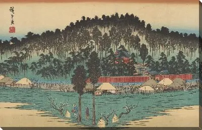 Картина Оджи инари (Koto meisho Oji inari no hokora)