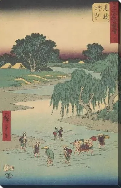 Картина Фуджеда (Fujieda, from the series, Gojusan tsugi meisho zue)