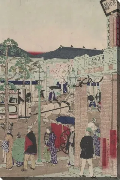 Картина Уличная сцена (1881) (Street Scene)