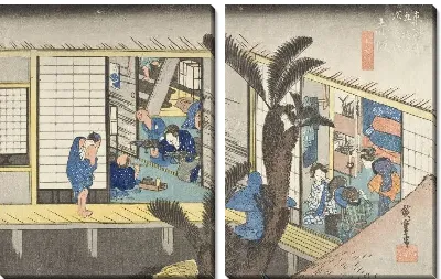 Картина Акасака (1833-1834) (Akasaka)