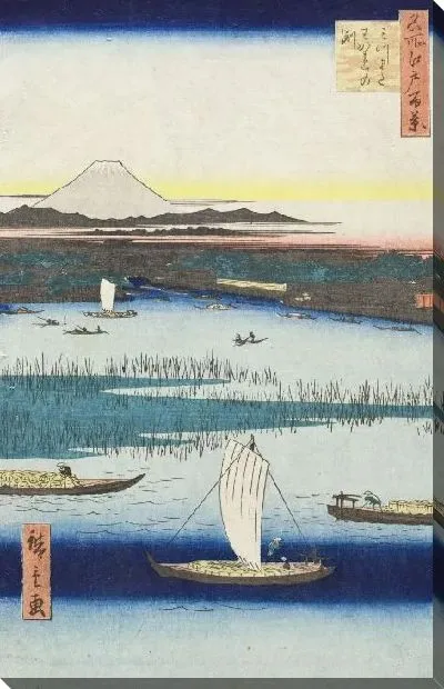 Картина Деление бассейна (1857) (Dividing Pool at Mitsumata)