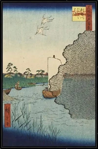 Картина Голос реки (1856) (Scattered Pines, Tone River)