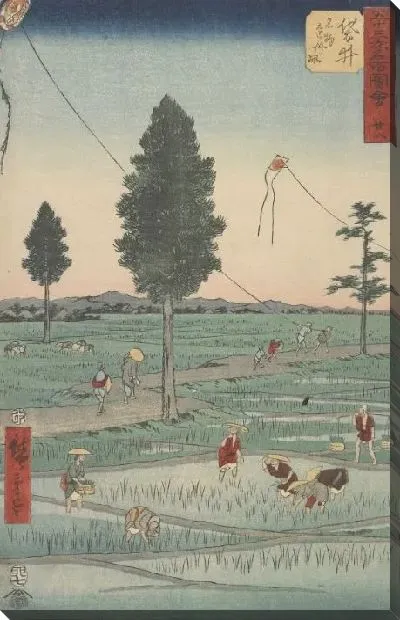 Картина Работа (1855) (Famous Sites of the Fifty-Three Stations)