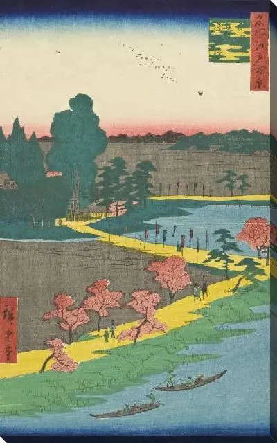 Картина Адзума (1856) (Azuma Shrine and the Entwined Camphor (Azuma no mori Renri no azusa))
