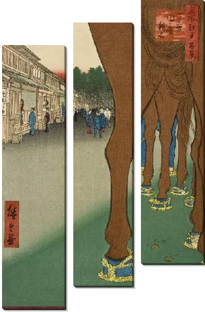 Картина Найто Синдзюку (1857) (Naitō Shijuku, Yotsuya)