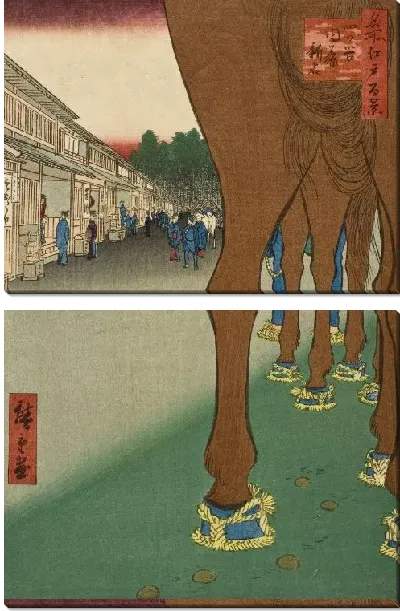Картина Найто Синдзюку (1857) (Naitō Shijuku, Yotsuya)