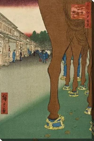 Картина Найто Синдзюку (1857) (Naitō Shijuku, Yotsuya)