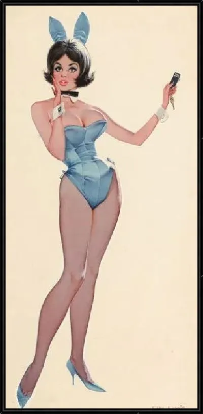 Картина Девушка в костюме кролика