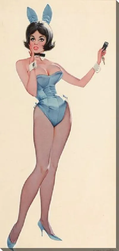 Постер Девушка в костюме кролика