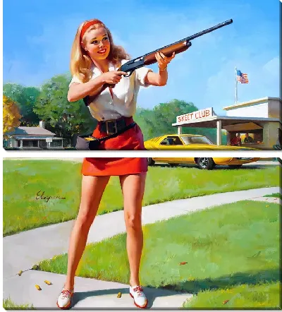 Девушка с ружьем