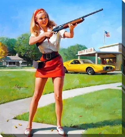 Девушка с ружьем