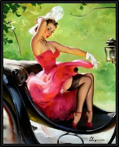 Картина Девушка в карете