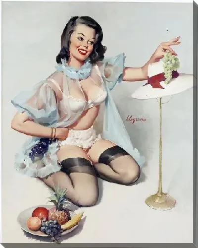 Картина маслом Девушка с фруктами