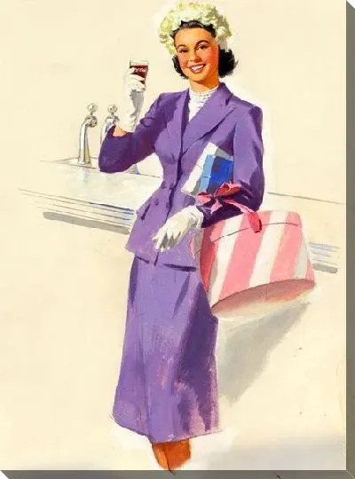 Картина маслом Девушка с напитком