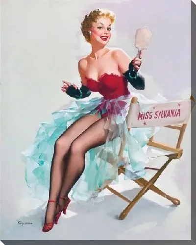 Картина маслом Девушка в гримерке