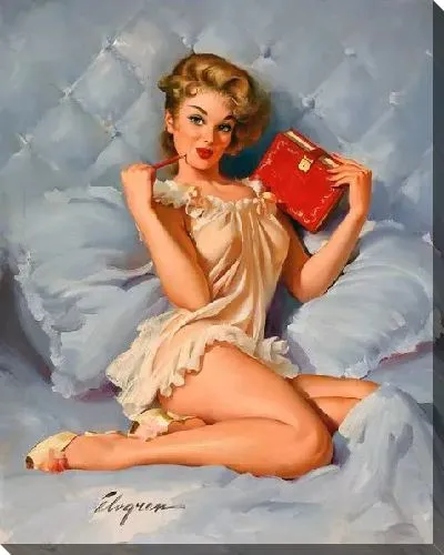 Картина маслом Девушка с книгой 