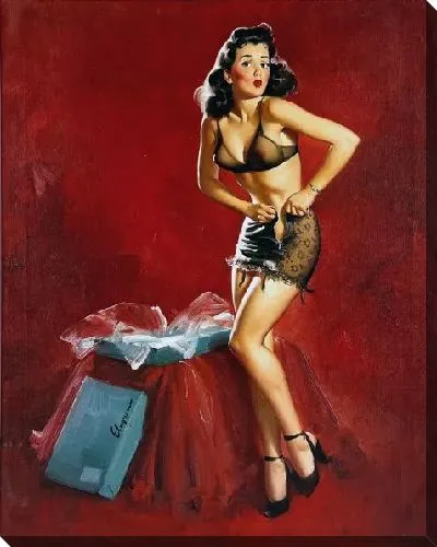 Картина маслом Девушка одевается