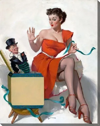 Картина маслом Девушка с игрушкой