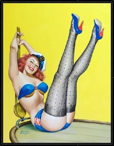 Картина Девушка в эротическом белье №5