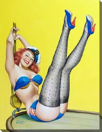 Постер Девушка в эротическом белье №5