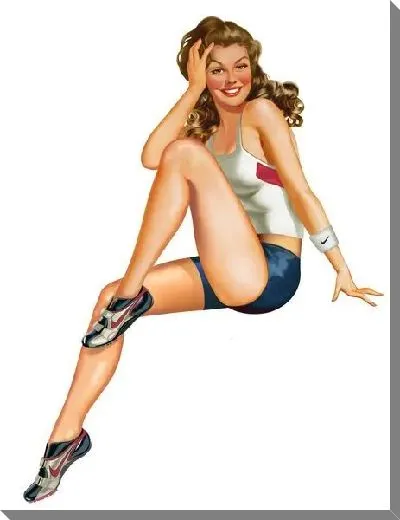 Картина маслом Девушка в спортивной форме